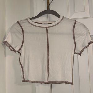 Garage Reverse Seam Crop Top